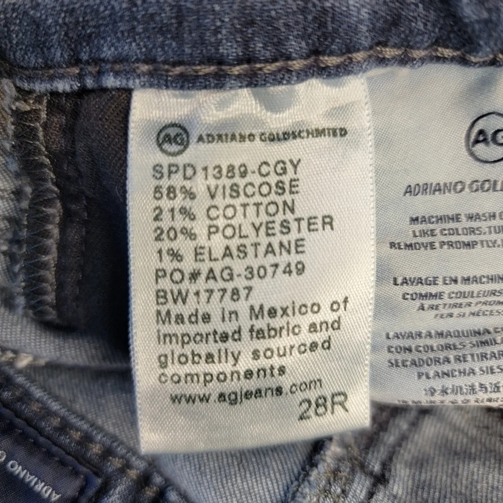 Ag Adriano Goldschmeid - The Legging Ankle Jean - Size 28R